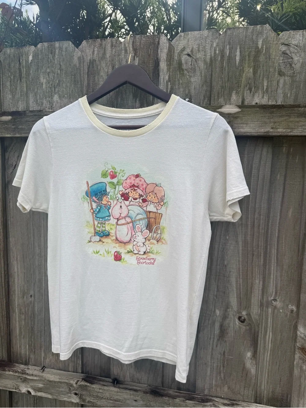 Strawberry Shortcake Recycled Distressed Baby Tee